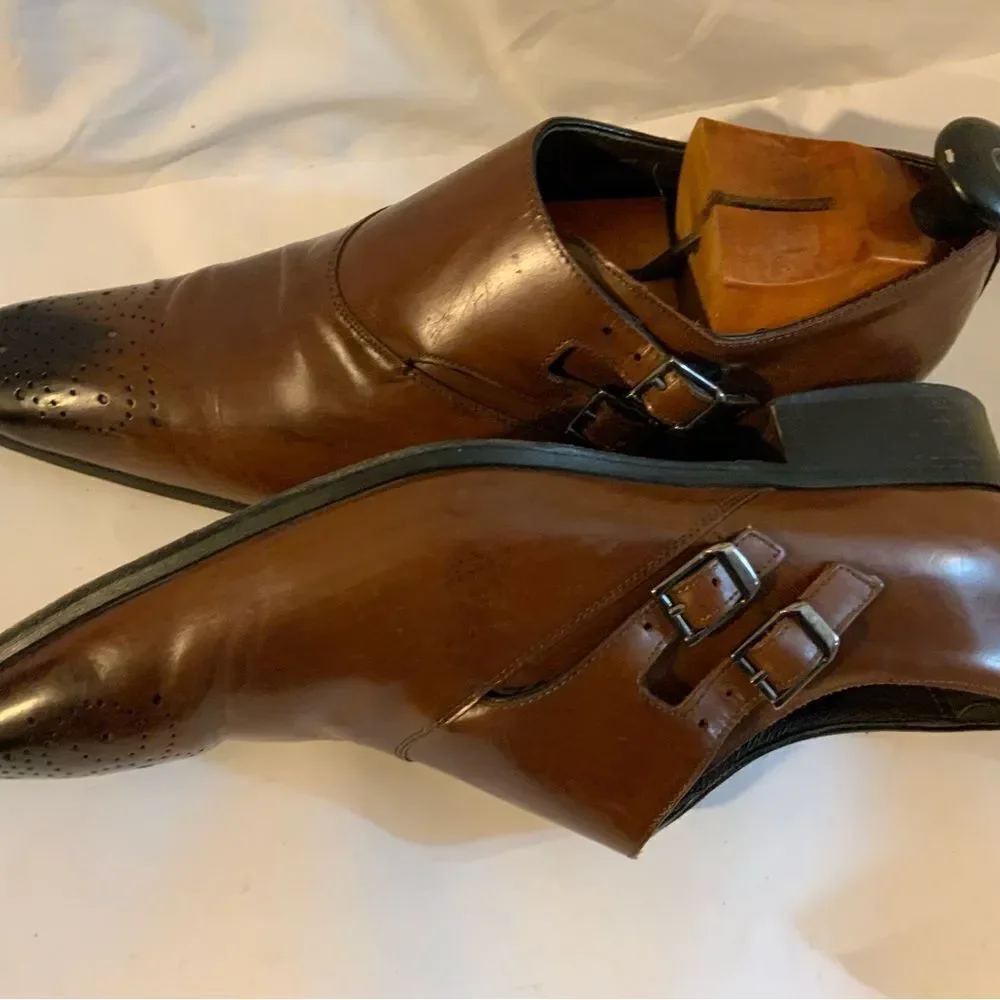 Profession Le  Bottier Depuis 1965 Brown Shoes all Leather buckles  EU 43 US 10